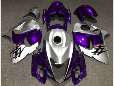 Glanz Lila & Silber 2008-2020 Suzuki GSXR 1300 Motorrad Verkleidungen