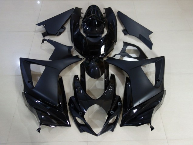 Glanz & Matt Schwarz Schlicht 2007-2008 Suzuki GSXR 1000 Motorrad Verkleidungen Glanz & Matt Schwarz Schlicht 2007-2008 Suzuki GSXR 1000 Motorrad Verkleidungen