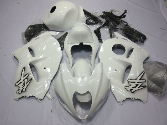 Glänzend Weiß 1997-2007 Suzuki GSXR 1300 Motorrad Verkleidungen Glänzend Weiß 1997-2007 Suzuki GSXR 1300 Motorrad Verkleidungen