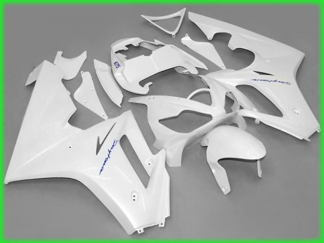 Glänzend Weiß 2006-2008 Triumph Daytona 675 Motorrad Verkleidungen Glänzend Weiß 2006-2008 Triumph Daytona 675 Motorrad Verkleidungen