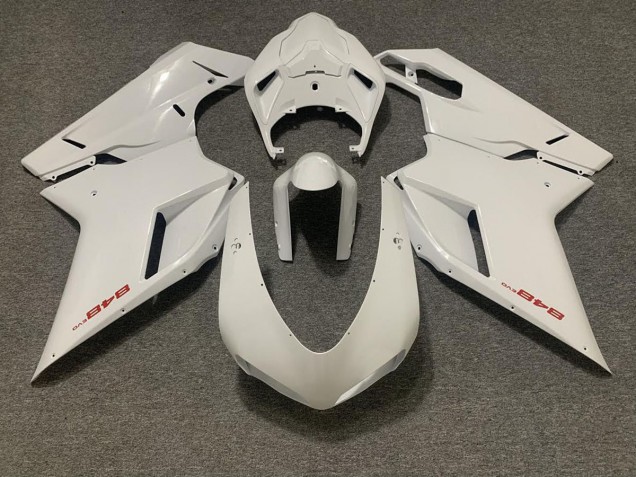 Glänzend Weiß 2007-2014 Ducati 848 1098 1198 Motorrad Verkleidungen Glänzend Weiß 2007-2014 Ducati 848 1098 1198 Motorrad Verkleidungen
