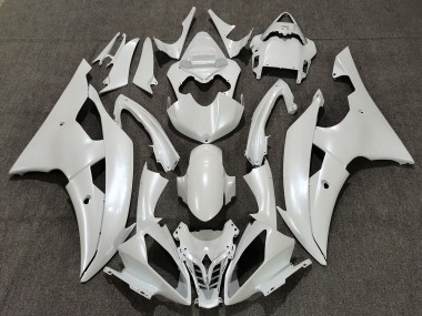 Glänzend Weiß 2008-2016 Yamaha R6 Motorrad Verkleidungen