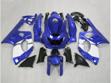 Glänzend Blau & Weiß 1998-2007 Yamaha YZF600 Motorrad Verkleidungen