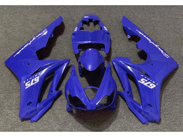 Glänzend Blau 2006-2008 Triumph Daytona 675 Motorrad Verkleidungen Glänzend Blau 2006-2008 Triumph Daytona 675 Motorrad Verkleidungen