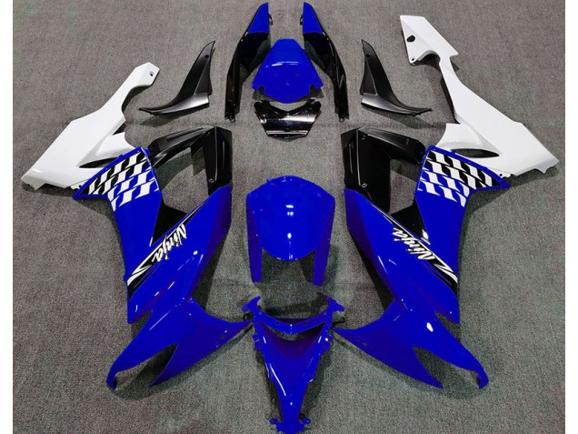Glänzend Blau & Weiß 2008-2010 Kawasaki ZX10R Motorrad Verkleidungen Glänzend Blau & Weiß 2008-2010 Kawasaki ZX10R Motorrad Verkleidungen