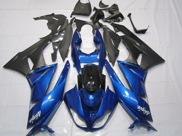 Glänzend Blau 2009-2012 Kawasaki ZX6R Motorrad Verkleidungen Glänzend Blau 2009-2012 Kawasaki ZX6R Motorrad Verkleidungen