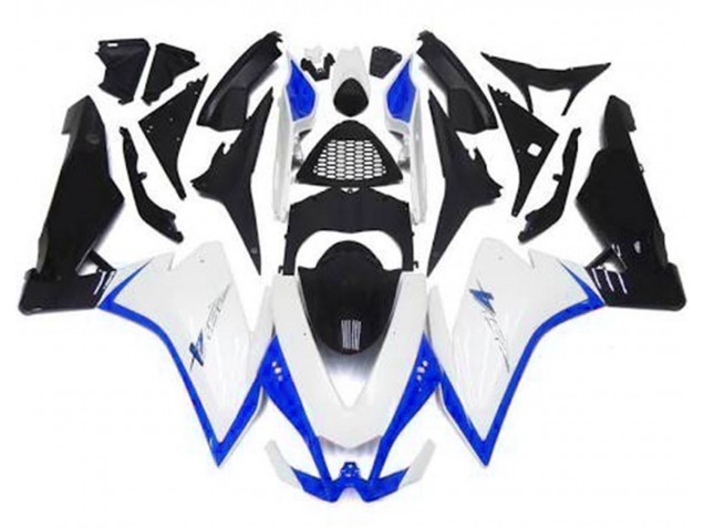 Glänzend Weiß & Blau 2010-2015 Aprilia RSV4 1000 Motorrad Verkleidungen Glänzend Weiß & Blau 2010-2015 Aprilia RSV4 1000 Motorrad Verkleidungen