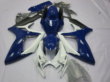 Glänzend Blau Dunkel 2006-2007 Suzuki GSXR 600-750 Motorrad Verkleidungen