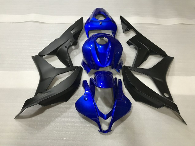 Glänzend Blau & Limettengrün 2007-2008 Honda CBR600RR Motorrad Verkleidungen
