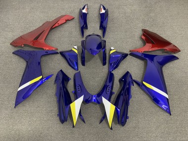 Glänzend Blau & Pink 2011-2024 Suzuki GSXR 600-750 Motorrad Verkleidungen
