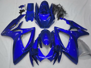 Glänzend Blau Plain 2006-2007 Suzuki GSXR 600-750 Motorrad Verkleidungen