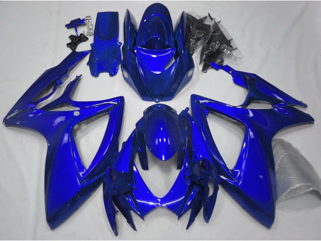 Glänzend Blau Plain 2006-2007 Suzuki GSXR 600-750 Motorrad Verkleidungen Glänzend Blau Plain 2006-2007 Suzuki GSXR 600-750 Motorrad Verkleidungen