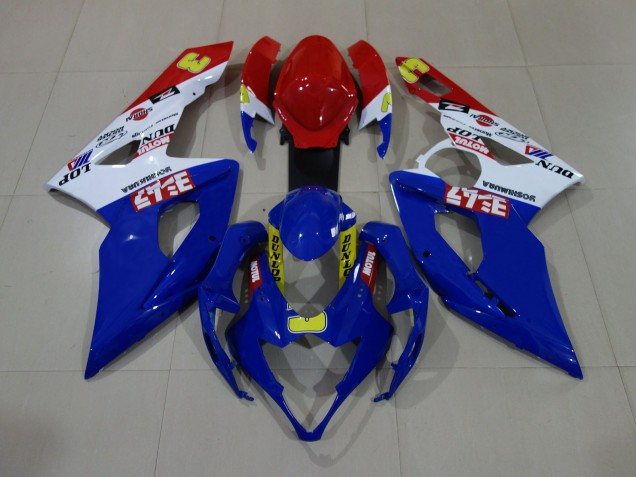 Glänzend Blau / Weiß / Rot 2005-2006 Suzuki GSXR 1000 Motorrad Verkleidungen