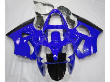 Glänzend Blau & Schwarz 2000-2002 Kawasaki ZX6R Motorrad Verkleidungen