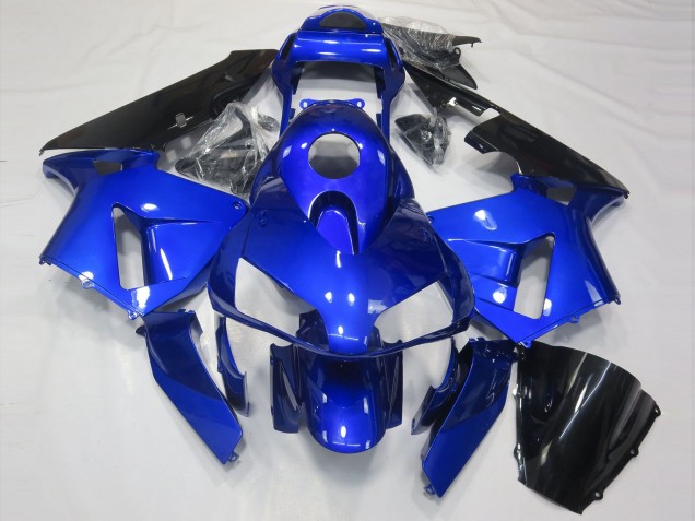 Glänzend Blau & Schwarz 2003-2004 Honda CBR600RR Motorrad Verkleidungen Glänzend Blau & Schwarz 2003-2004 Honda CBR600RR Motorrad Verkleidungen