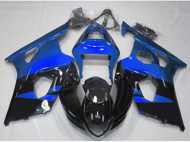 Glänzend Blau & Schwarz 2003-2004 Suzuki GSXR 1000 Motorrad Verkleidungen Glänzend Blau & Schwarz 2003-2004 Suzuki GSXR 1000 Motorrad Verkleidungen