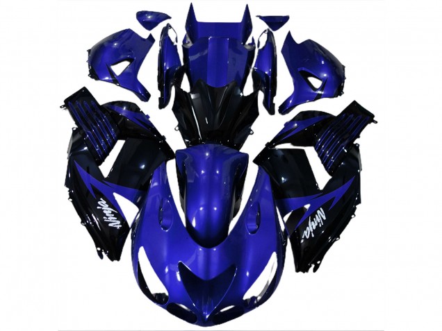 Glänzend Blau & Schwarz 2006-2011 Kawasaki ZX14R Motorrad Verkleidungen Glänzend Blau & Schwarz 2006-2011 Kawasaki ZX14R Motorrad Verkleidungen