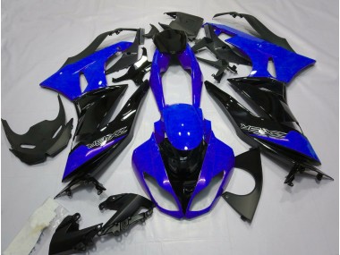 Glänzend Blau & Schwarz 2009-2012 Kawasaki ZX6R Motorrad Verkleidungen