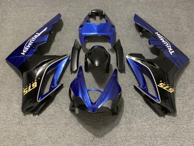 Glänzend Blau & Schwarz 2009-2012 Triumph Daytona 675 Motorrad Verkleidungen Glänzend Blau & Schwarz 2009-2012 Triumph Daytona 675 Motorrad Verkleidungen