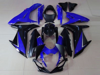Glänzend Blau & Schwarz 2011-2024 Suzuki GSXR 600-750 Motorrad Verkleidungen