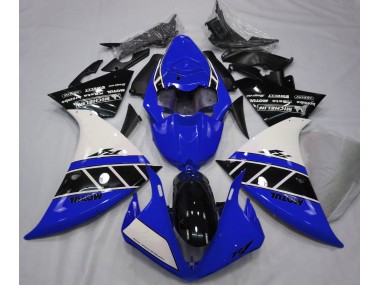 Glänzend Blau Weiß & Schwarz 2012-2014 Yamaha R1 Motorrad Verkleidungen