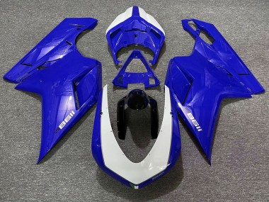 Glänzend Blau Sp 2007-2014 Ducati 848 1098 1198 Motorrad Verkleidungen