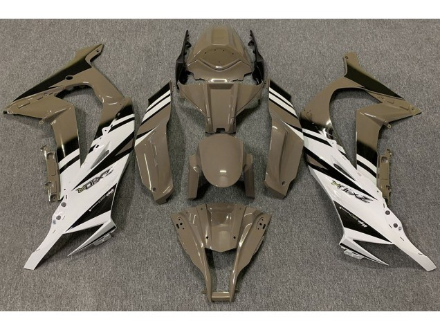 Glänzend Braun & Weiß 2011-2015 Kawasaki ZX10R Motorrad Verkleidungen Glänzend Braun & Weiß 2011-2015 Kawasaki ZX10R Motorrad Verkleidungen
