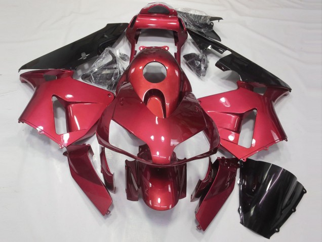 Glänzend Candy Red 2003-2004 Honda CBR600RR Motorrad Verkleidungen Glänzend Candy Red 2003-2004 Honda CBR600RR Motorrad Verkleidungen