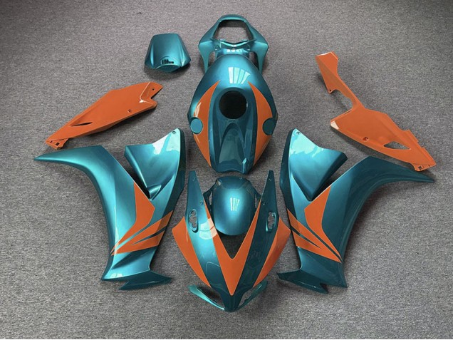 Glänzend Cyan & Orange 2012-2016 Honda CBR1000RR Motorrad Verkleidungen Glänzend Cyan & Orange 2012-2016 Honda CBR1000RR Motorrad Verkleidungen