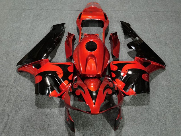 Glänzend Dunkelorange 2003-2004 Honda CBR600RR Motorrad Verkleidungen Glänzend Dunkelorange 2003-2004 Honda CBR600RR Motorrad Verkleidungen