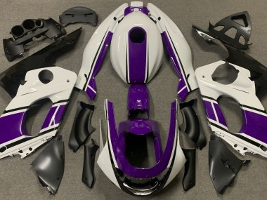 Glänzend Weiß & Dunkelviolett 1998-2007 Yamaha YZF600 Motorrad Verkleidungen