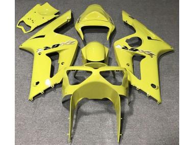Glänzend Gelb 2003-2004 Kawasaki ZX6R Motorrad Verkleidungen