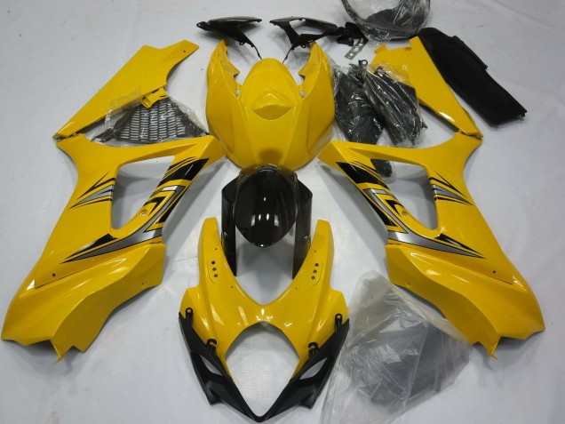 Glänzend Gelb 2007-2008 Suzuki GSXR 1000 Motorrad Verkleidungen Glänzend Gelb 2007-2008 Suzuki GSXR 1000 Motorrad Verkleidungen