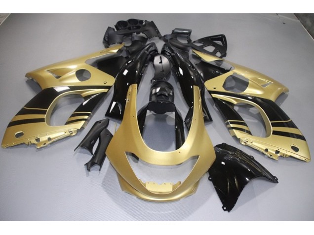 Glänzend Gold & Schwarz 1998-2007 Yamaha YZF600 Motorrad Verkleidungen