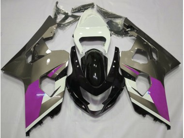 Glänzend Grau 2004-2005 Suzuki GSXR 600-750 Motorrad Verkleidungen