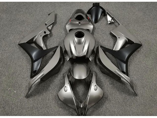 Glänzend Grau & Schwarz 2007-2008 Honda CBR600RR Motorrad Verkleidungen Glänzend Grau & Schwarz 2007-2008 Honda CBR600RR Motorrad Verkleidungen
