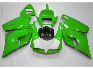 Glänzend Grün & Weiß 1993-2005 Ducati 996 748 916 998 Motorrad Verkleidungen