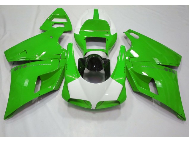 Glänzend Grün & Weiß 1993-2005 Ducati 996 748 916 998 Motorrad Verkleidungen Glänzend Grün & Weiß 1993-2005 Ducati 996 748 916 998 Motorrad Verkleidungen