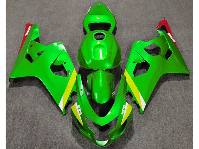 Glänzend Grün 2004-2005 Suzuki GSXR 600-750 Motorrad Verkleidungen Glänzend Grün 2004-2005 Suzuki GSXR 600-750 Motorrad Verkleidungen