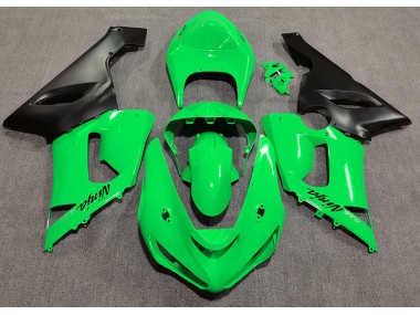 Glänzend Grün 2005-2006 Kawasaki ZX6R Motorrad Verkleidungen