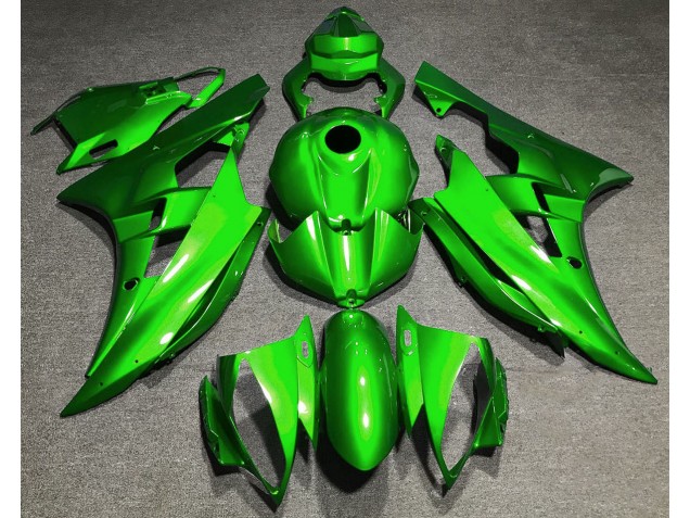 Glänzend Grün 2006-2007 Yamaha R6 Motorrad Verkleidungen Glänzend Grün 2006-2007 Yamaha R6 Motorrad Verkleidungen
