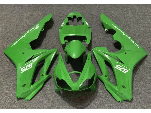 Glänzend Grün 2006-2008 Triumph Daytona 675 Motorrad Verkleidungen Glänzend Grün 2006-2008 Triumph Daytona 675 Motorrad Verkleidungen