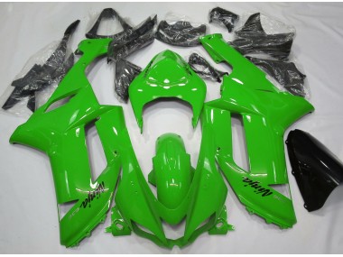 Glänzend Grün 2007-2008 Kawasaki ZX6R Motorrad Verkleidungen