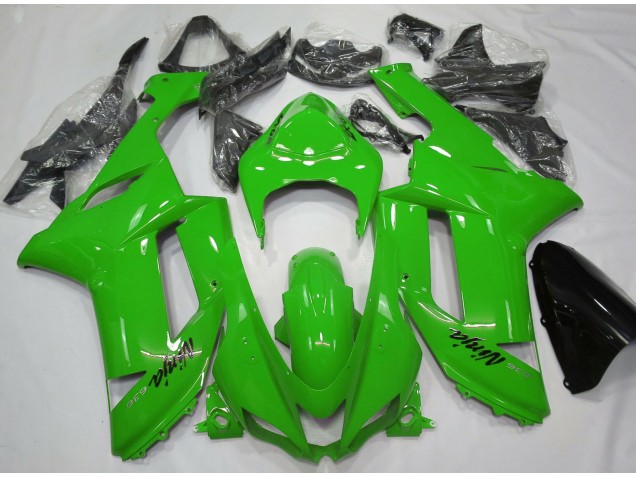Glänzend Grün 2007-2008 Kawasaki ZX6R Motorrad Verkleidungen Glänzend Grün 2007-2008 Kawasaki ZX6R Motorrad Verkleidungen