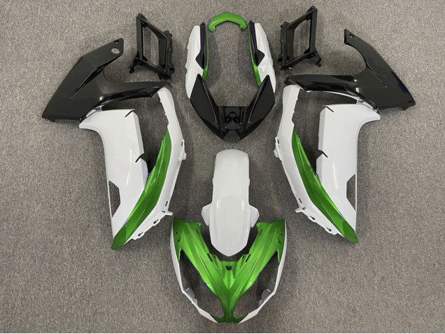 Glänzend Weiß & Grün 2012-2016 Kawasaki Ninja 650R Motorrad Verkleidungen
