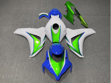 Glänzend Grün & Blau 2008-2011 Honda CBR1000RR Motorrad Verkleidungen