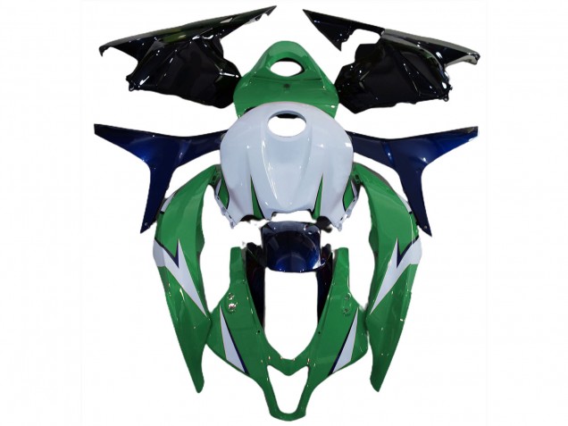 Glänzend Grün & Blau 2009-2012 Honda CBR600RR Motorrad Verkleidungen Glänzend Grün & Blau 2009-2012 Honda CBR600RR Motorrad Verkleidungen
