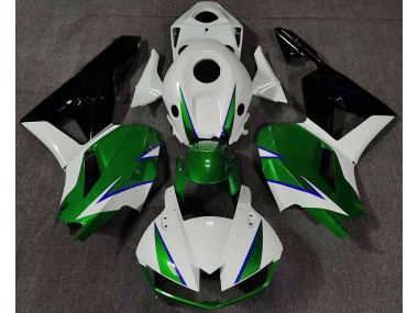 Glänzend Grün Weiß & Blau 2013-2023 Honda CBR600RR Motorrad Verkleidungen