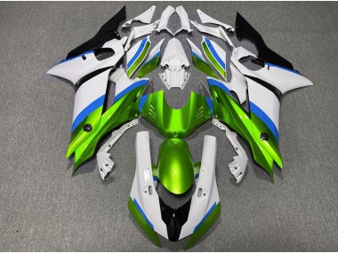 Glänzend Grün & Hellblau 2017-2021 Yamaha R6 Motorrad Verkleidungen