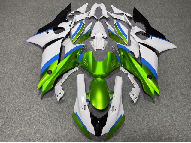 Glänzend Grün & Hellblau 2017-2021 Yamaha R6 Motorrad Verkleidungen